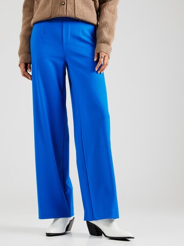 Wide Leg Pantalon 'OBJLisa' OBJECT en bleu : devant