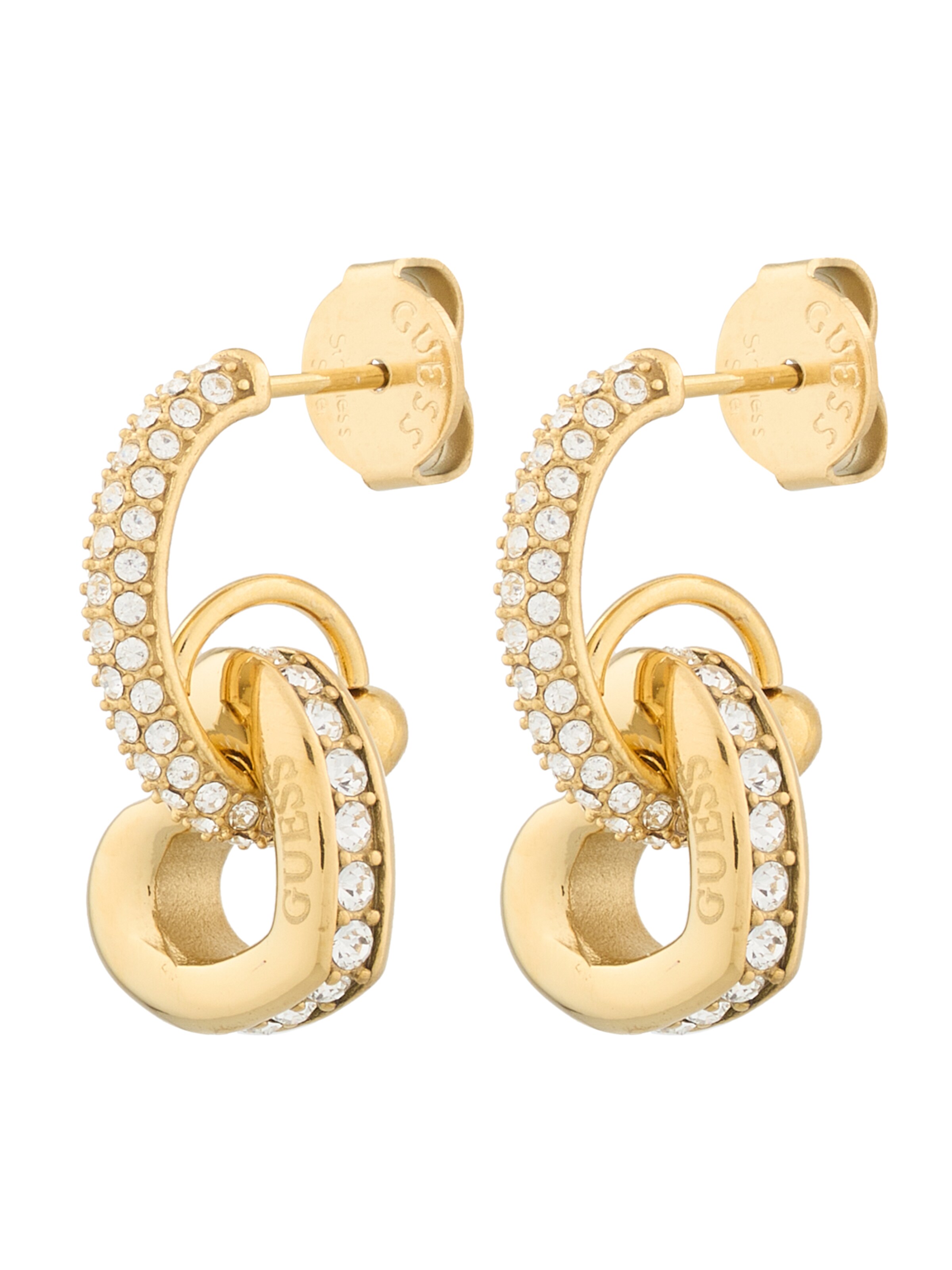GUESS Ohrringe 'L.O.V.E.' in Gold: Vorderseite