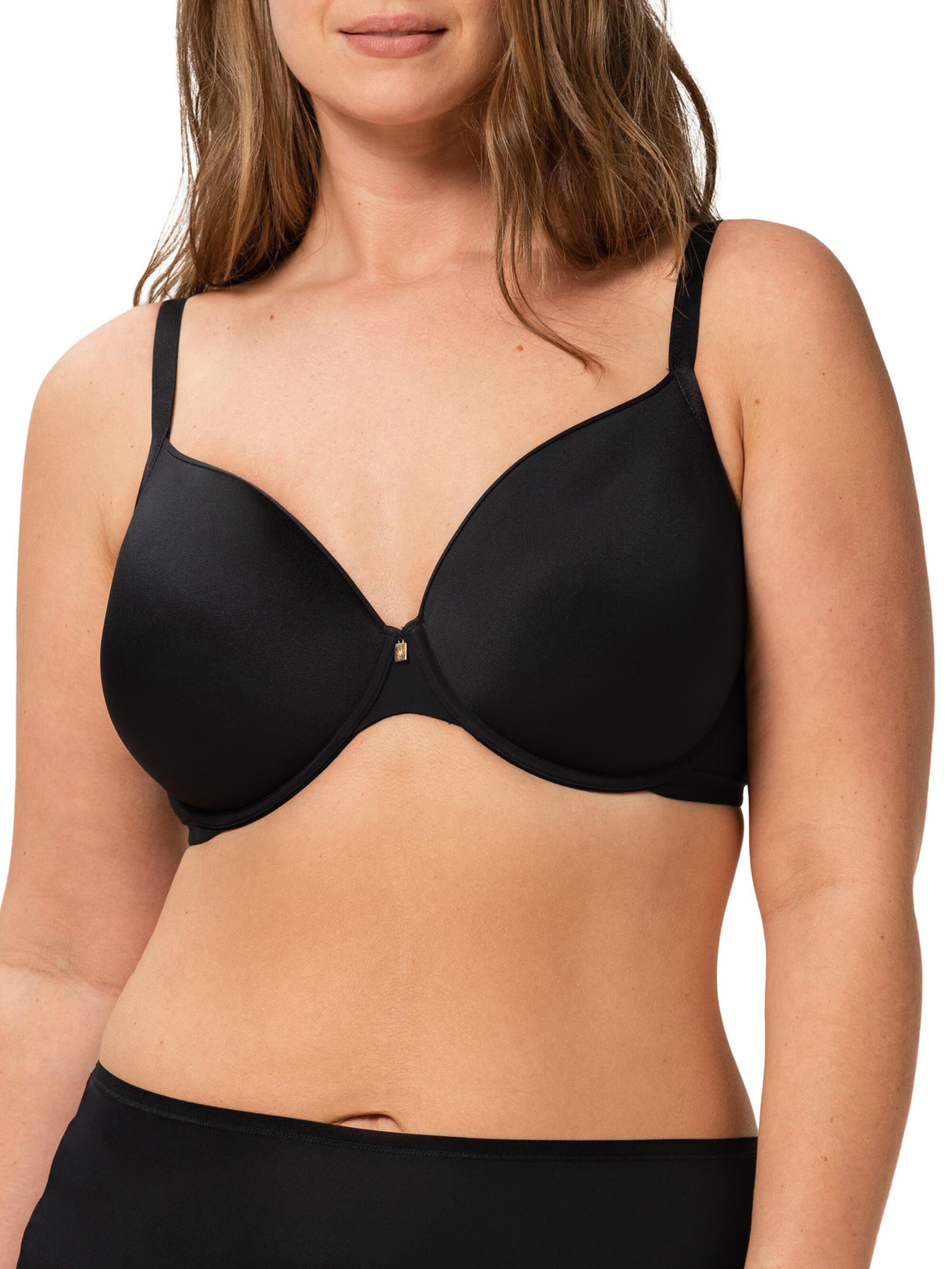 TRIUMPH T-Shirt Bügel-BH ' Body Make-Up Essentials ' in Schwarz: Vorderseite