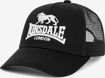 Lonsdale London Czapka z daszkiem 'BLAYDON' w kolorze czarny: przód