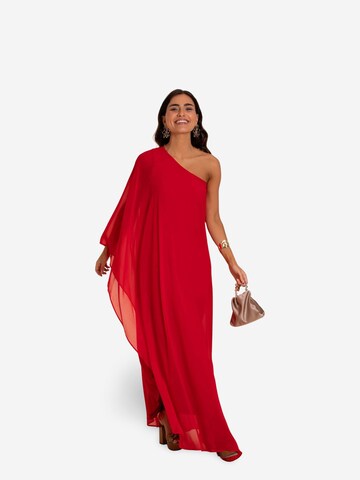 THE-ARE - Vestido em vermelho: frente