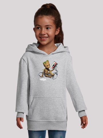 F4NT4STIC Sweatshirt 'Marvel Guardians Of The Galaxy Vol2 Groot Tape' in Grey: front