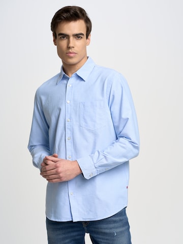 BIG STAR Regular fit Overhemd 'Trixi' in Blauw: voorkant