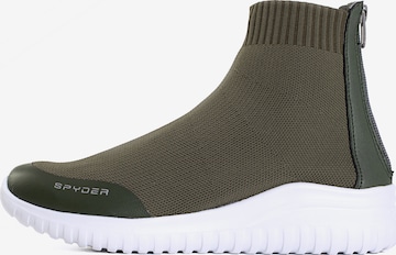 Baskets hautes Spyder en gris : devant
