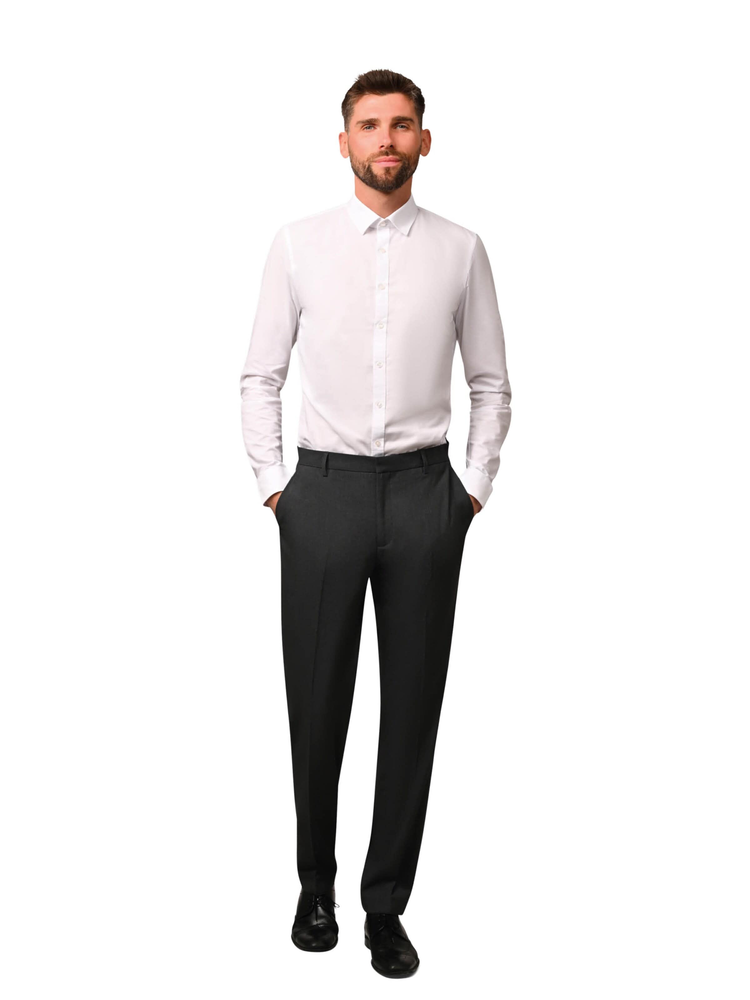 Hirschthal Slimfit Bügelfaltenhose‌‌‌‌‌‌‌‌‌‌ in Grau