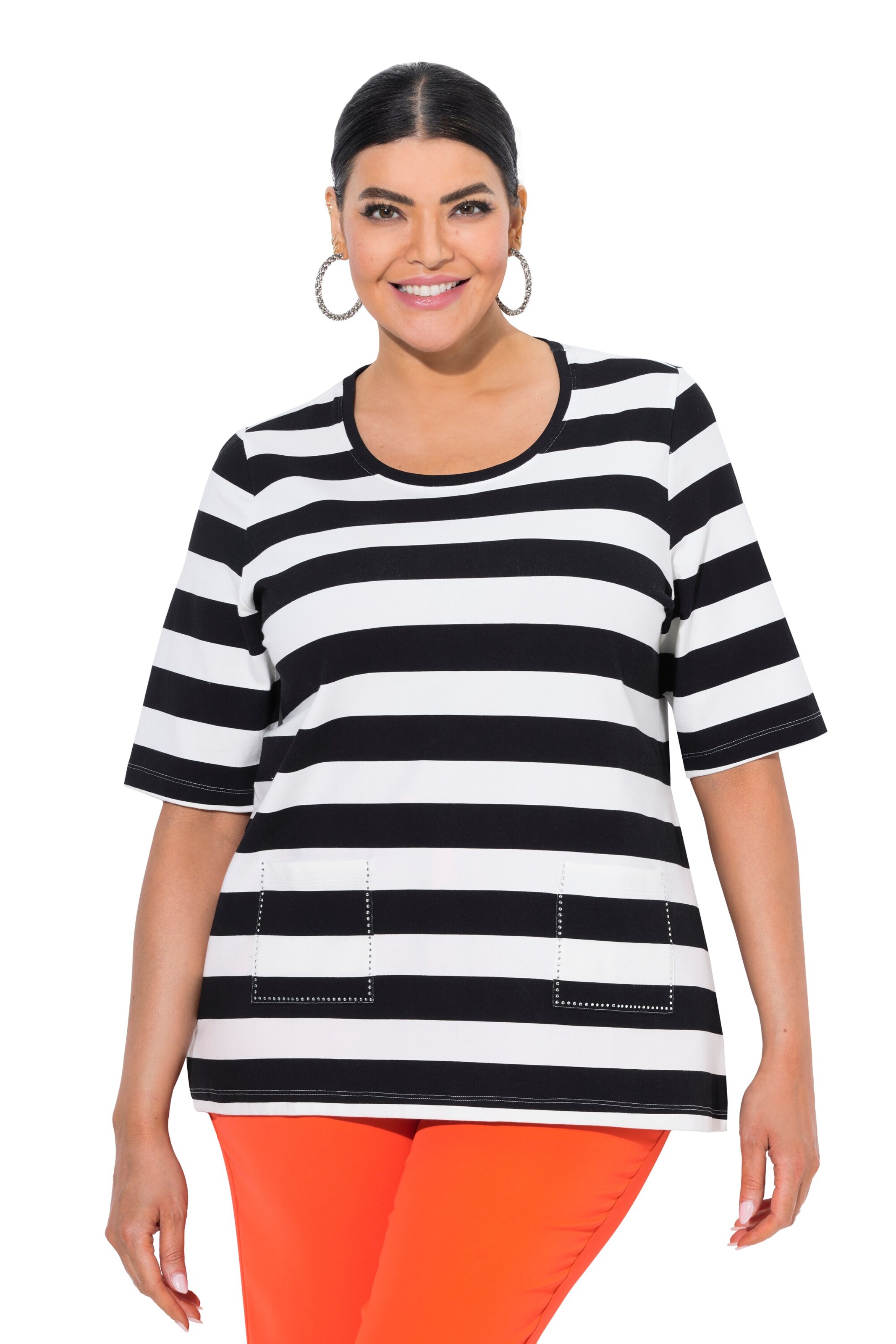 Ulla Popken Shirt in Black: front