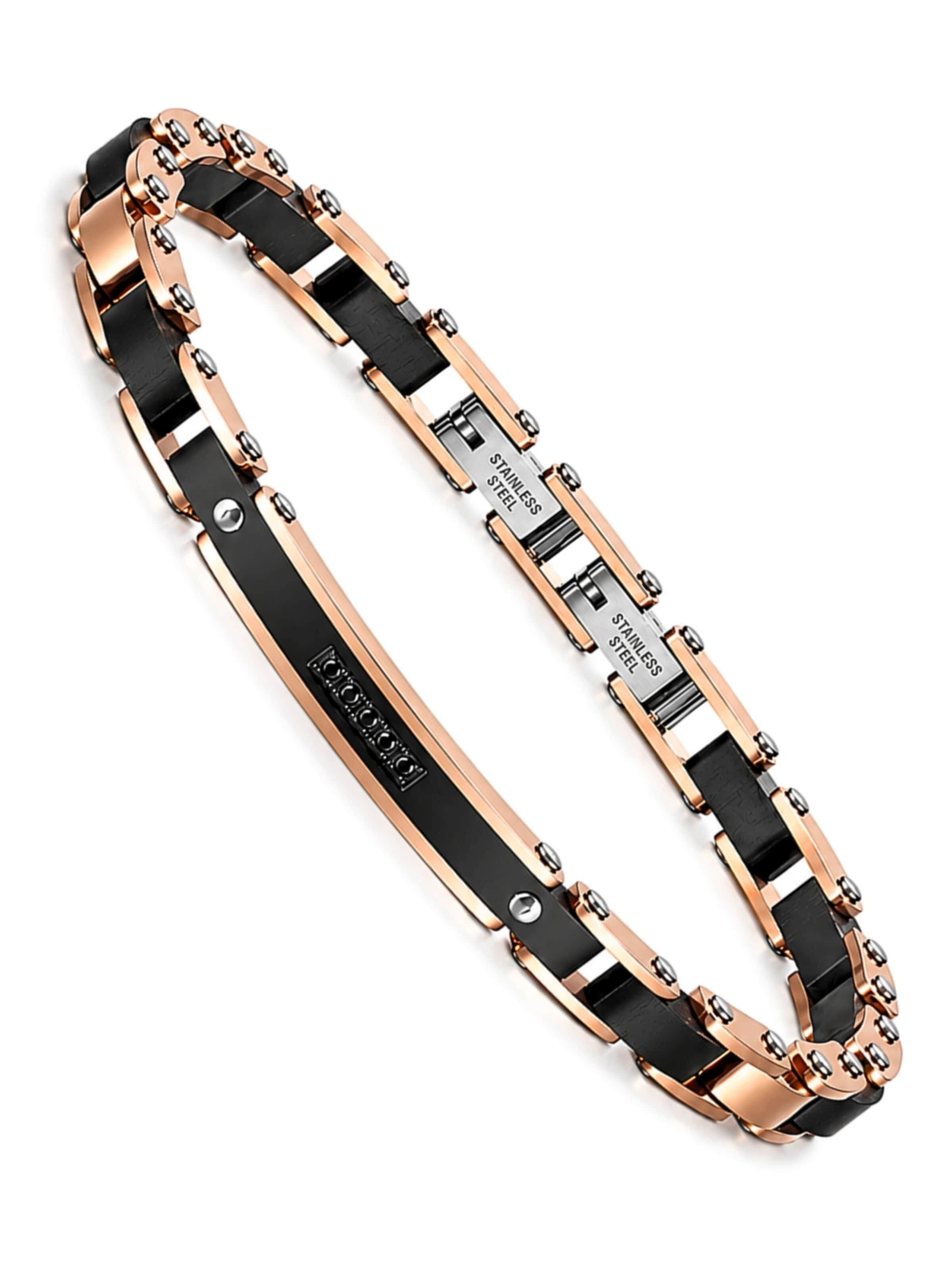 UNIQAL Armband 'AURORA'‌‌‌‌‌‌ in Schwarz: Vorderseite
