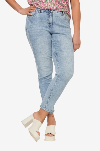 Angel of Style Slimfit Jeans in Blauw: voorkant