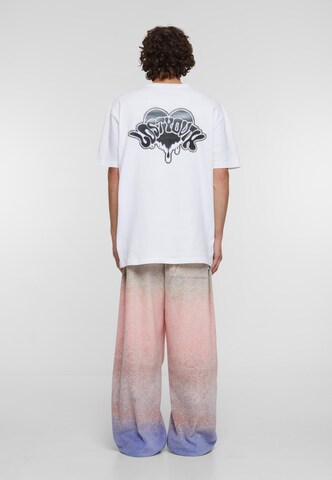 T-Shirt 'Dripping Heart' Lost Youth en blanc