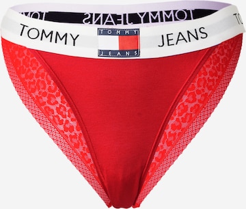 sarkans Tommy Jeans Stringu biksītes: no priekšpuses