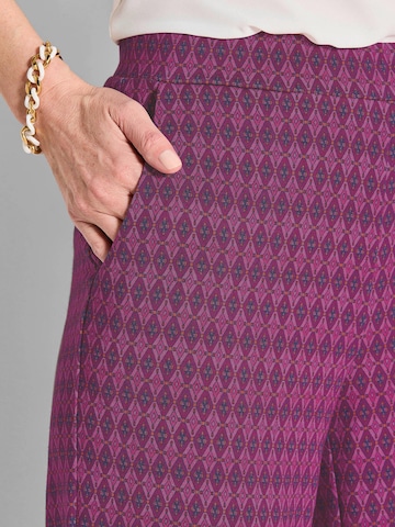 Goldner Wide leg Trousers 'Vera' in Pink