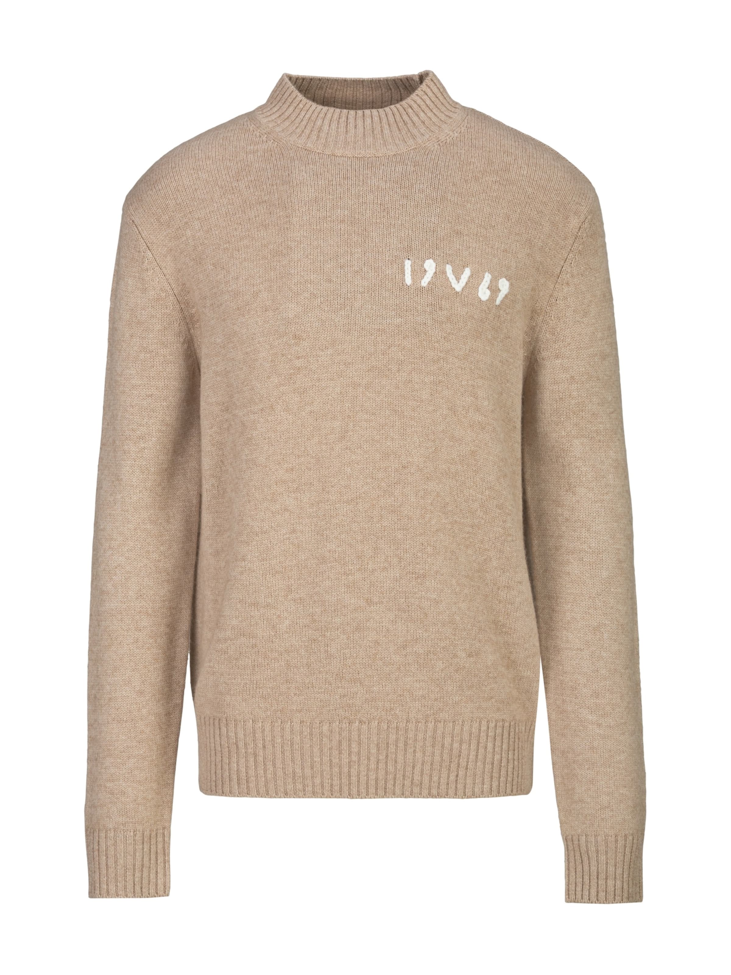 19V69 ITALIA Trui 'Anteo' in Beige: voorkant