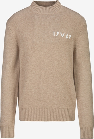 19V69 ITALIA Trui 'Anteo' in Beige: voorkant