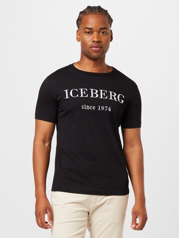 ICEBERG Tričko – černá: přední strana