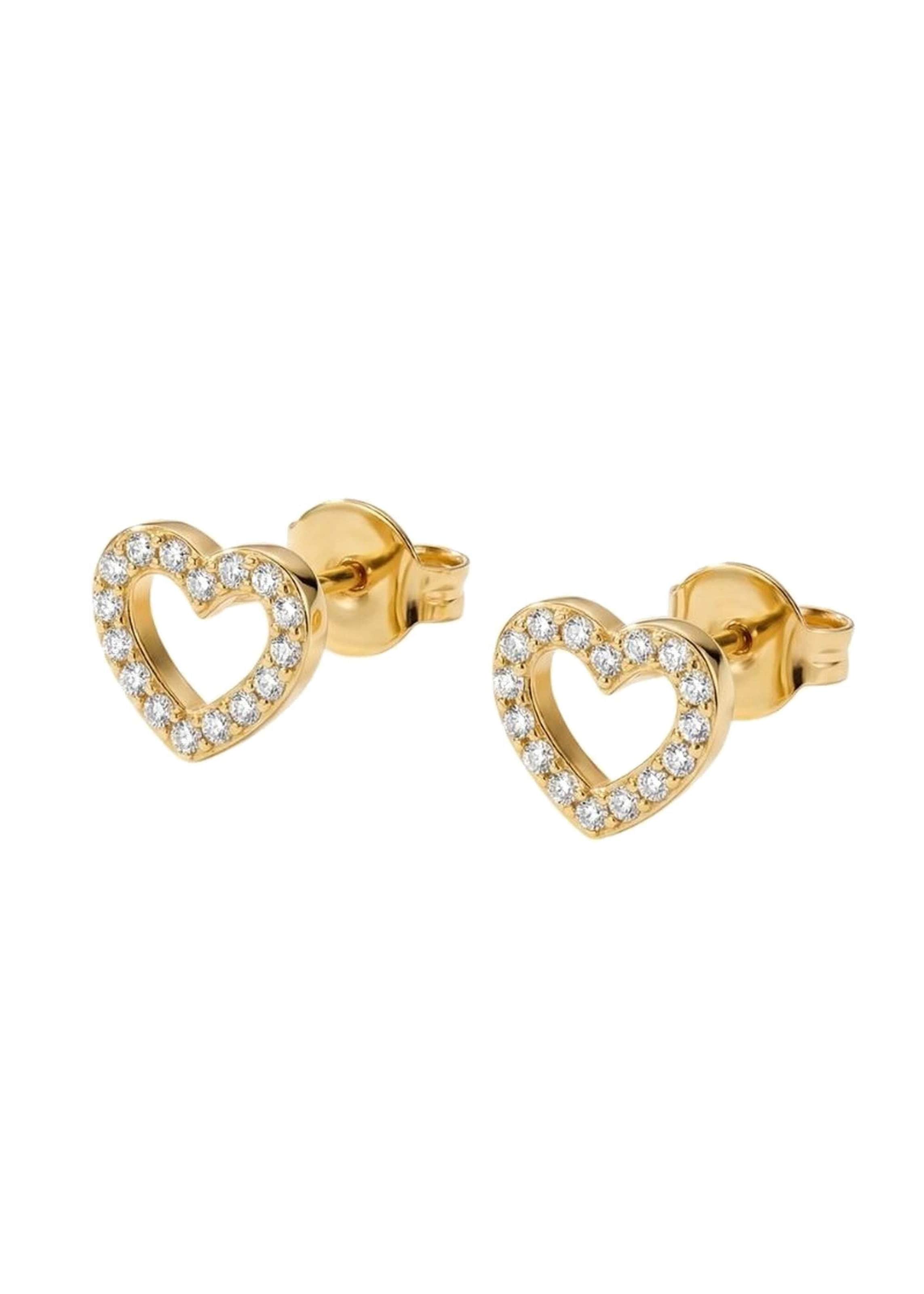 PURELEI Boucles d'oreilles 'Hearts Of Love' en One Size en or, Vue avec produit