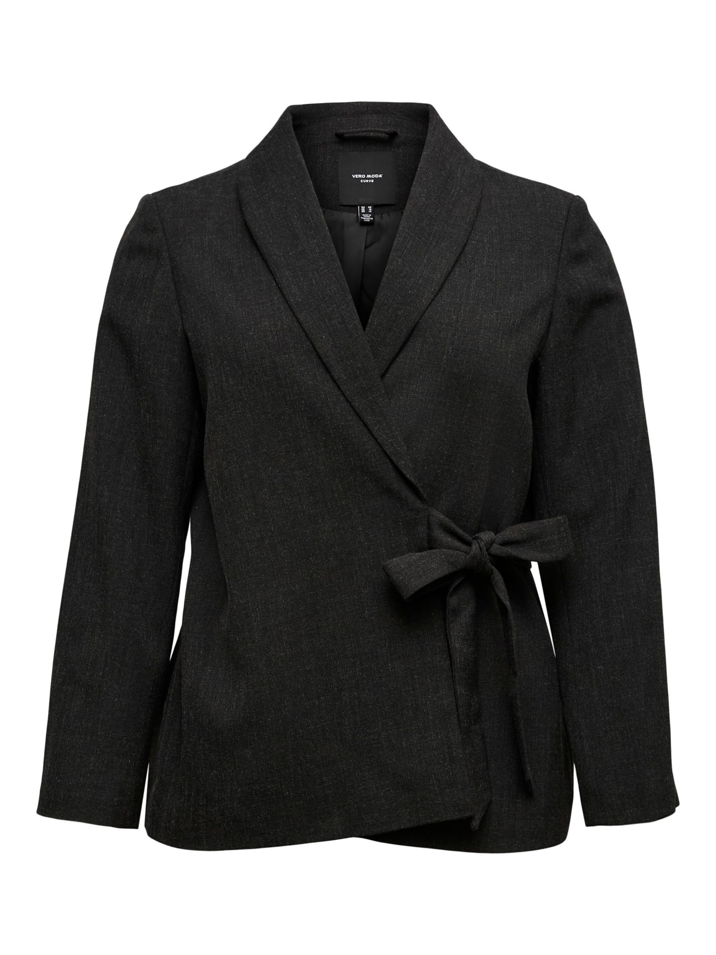 Vero Moda Curve Blazers 'VMCBestie' in de kleur Antraciet, Productweergave