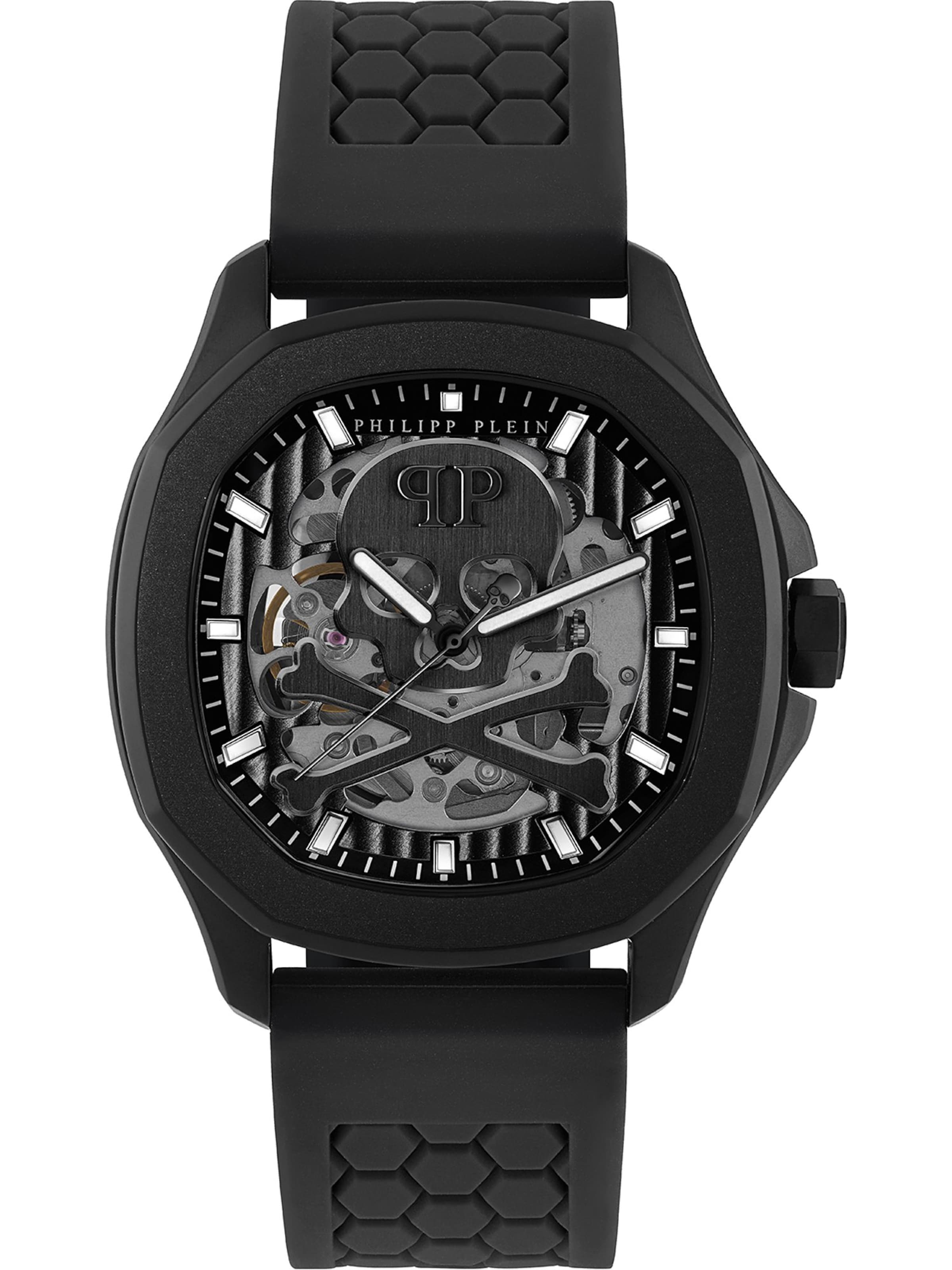 Philipp Plein Watches Analoguhr in Schwarz: Vorderseite