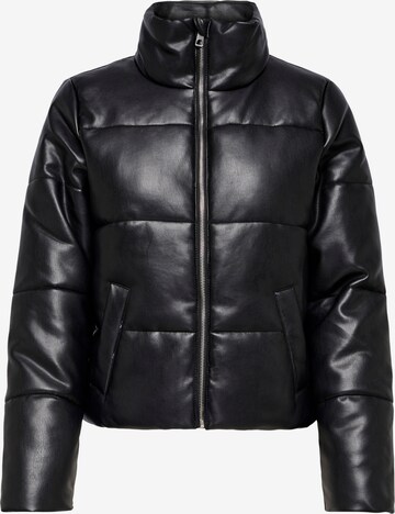 JDY Between-Season Jacket 'Trixie Faux' in Black: front