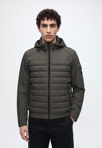 Veste mi-saison bugatti en vert : devant