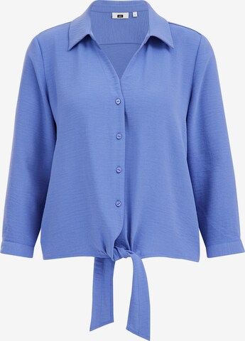 WE Fashion Blouse in Blauw: voorkant