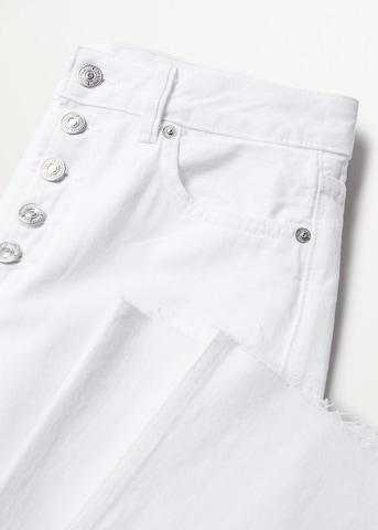 MANGO Wide leg Jeans 'Ariadna' in White
