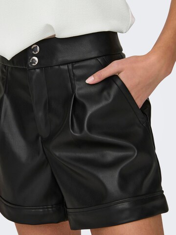 ONLY Regular Pleat-Front Pants 'IZARA' in Black