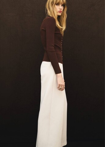 MANGO Loose fit Pants 'Laly' in Beige