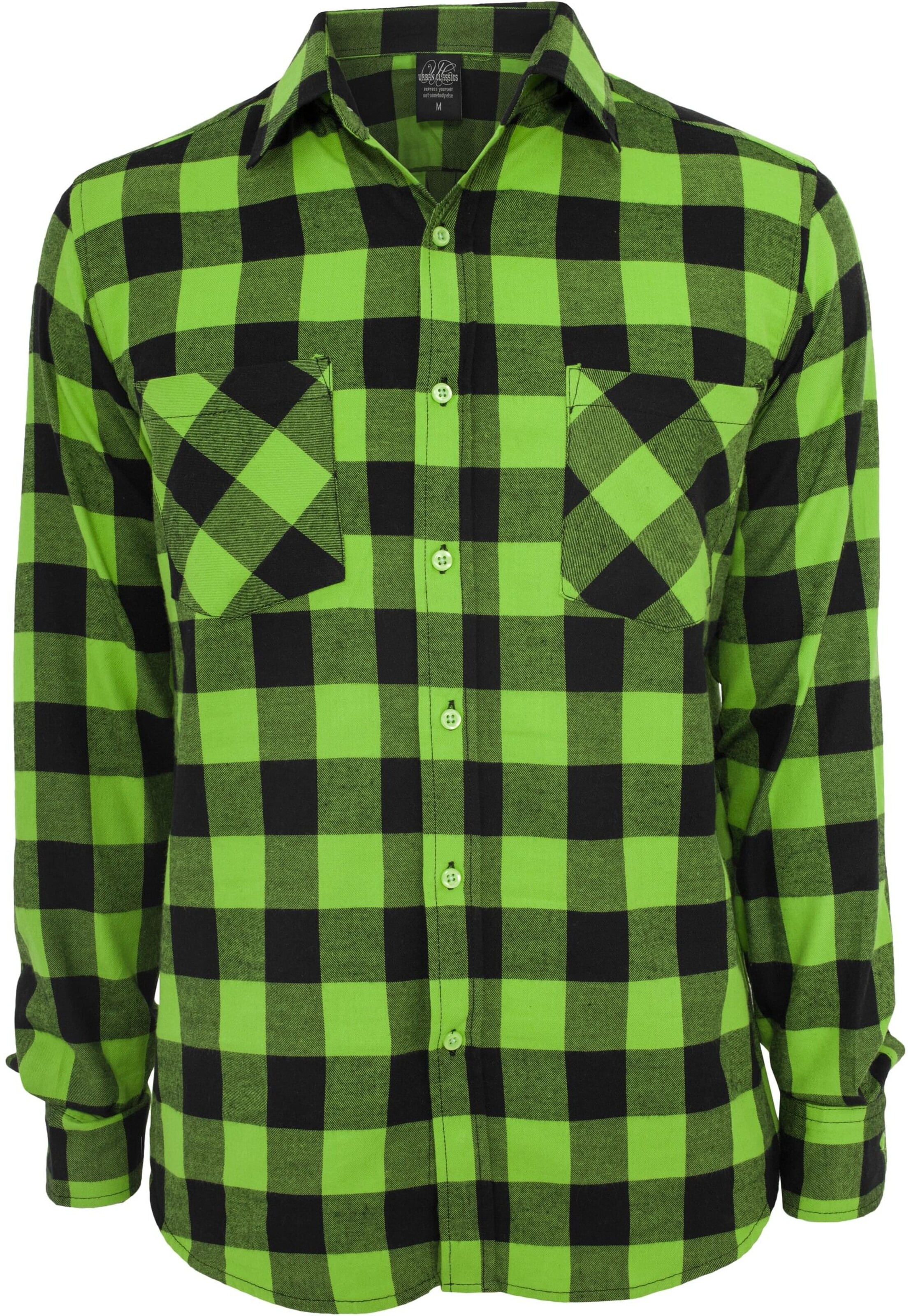 Chemise Urban Classics en vert : devant