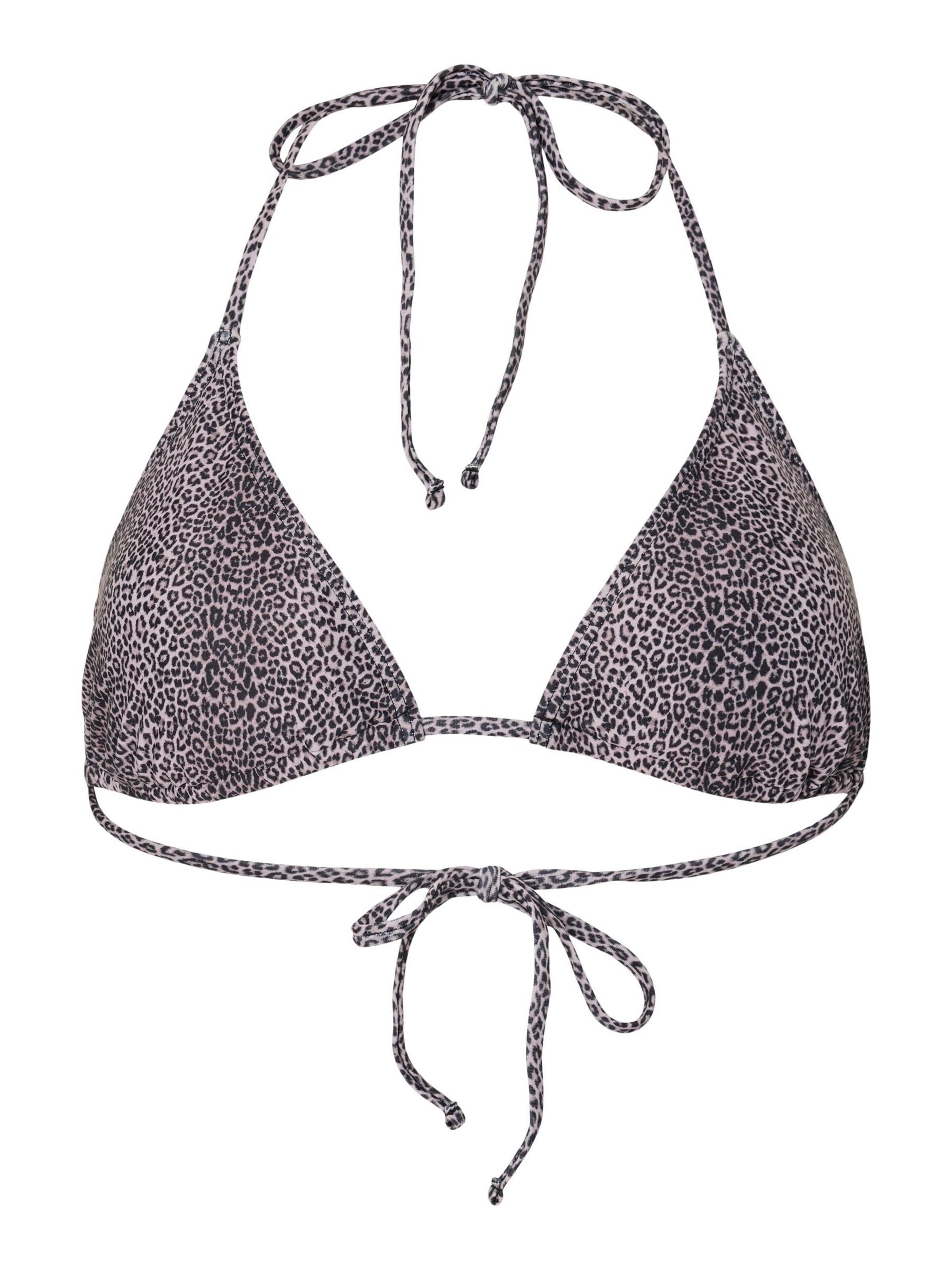 PIECES Triangel Bikini 'PCBaomi' in Lila: voorkant