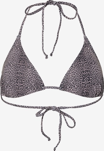 PIECES Triangel Bikini 'PCBaomi' in Lila: voorkant