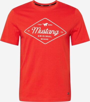 MUSTANG Shirt 'Alex' in Rot: front