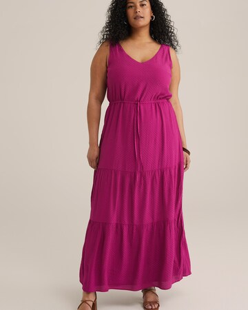 Abito di WE Fashion in rosa: frontale