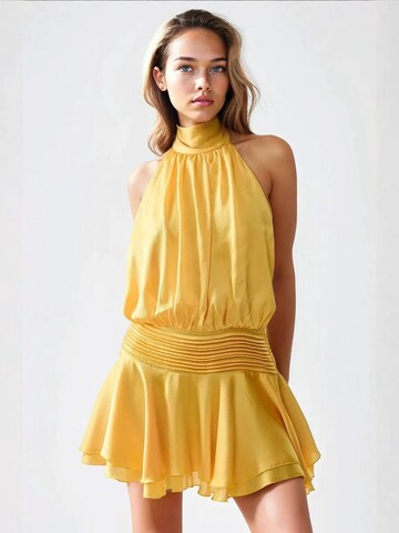Hiccup Jurk in Geel: voorkant