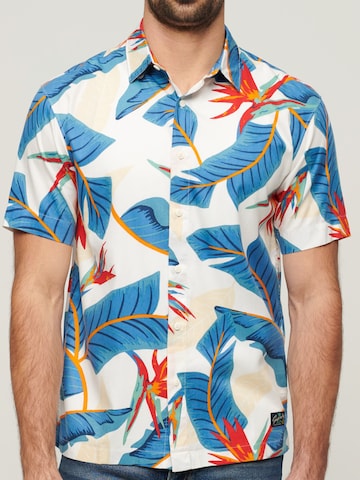 Comfort fit Camicia 'Hawaiian Resort' di Superdry & Co in bianco