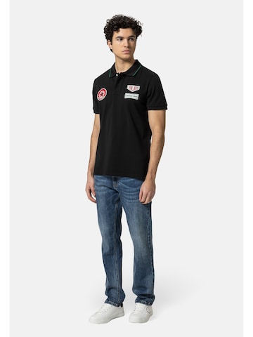 19V69 ITALIA Majica 'Emilio Racing' | črna barva