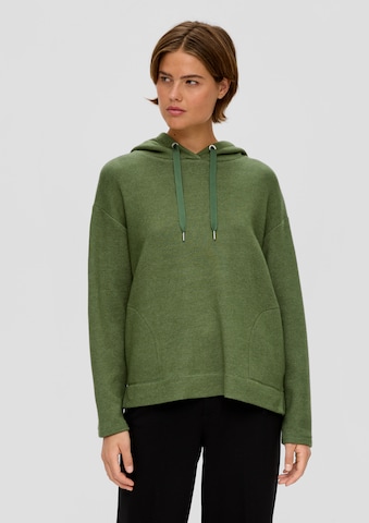 Sweat-shirt s.Oliver en vert : devant