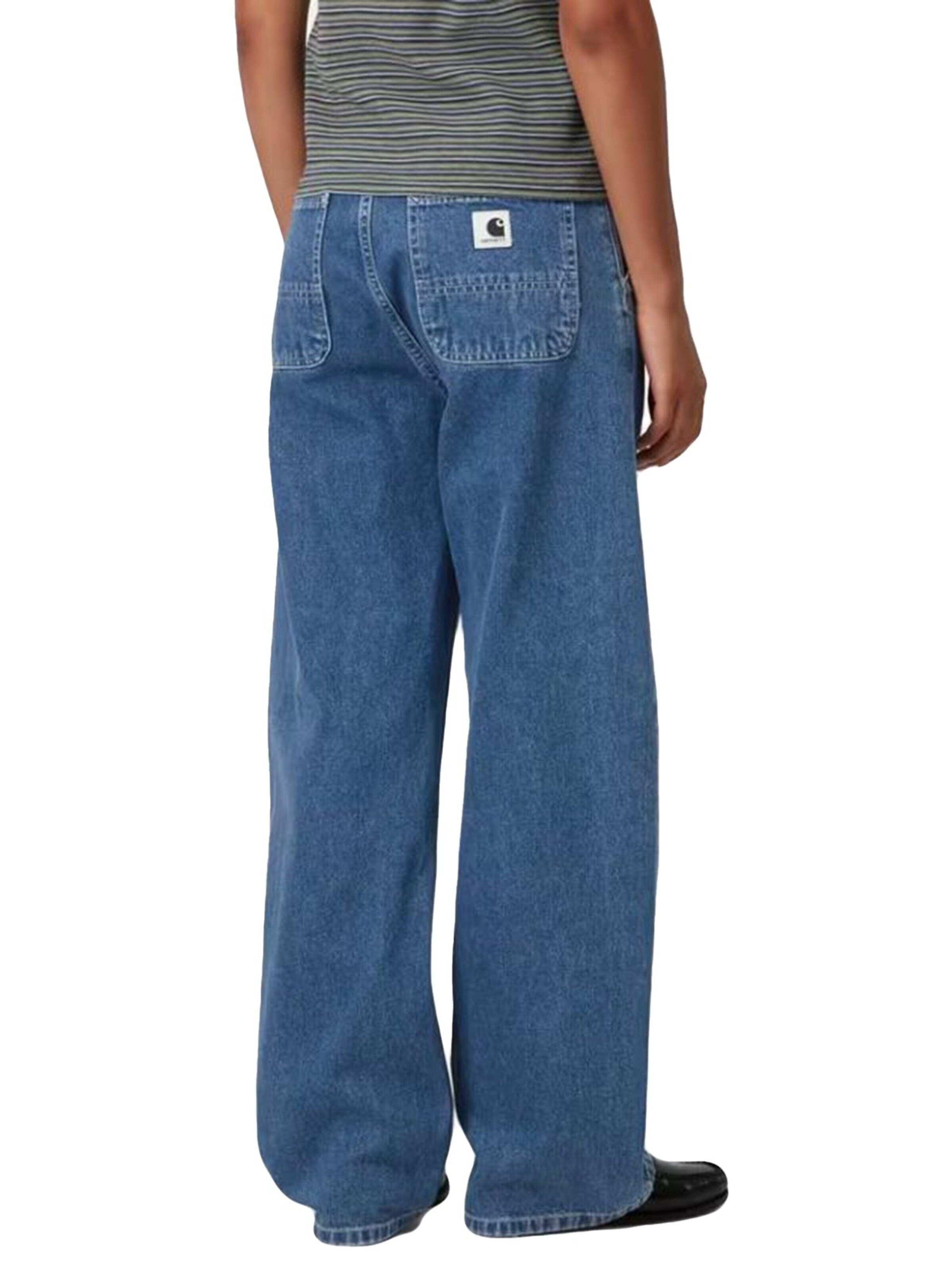 Carhartt WIP Luźne Jeansy 'W' SIMPLE PANT BLUE' w kolorze niebieski