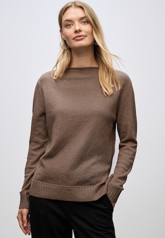 STREET ONE Sweater in Brown: front