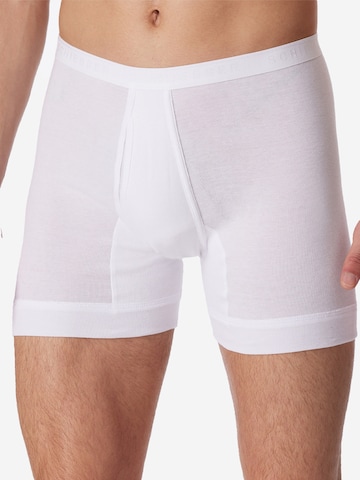 SCHIESSER Boxershorts 'Original Classics Feinripp' in Wit: voorkant