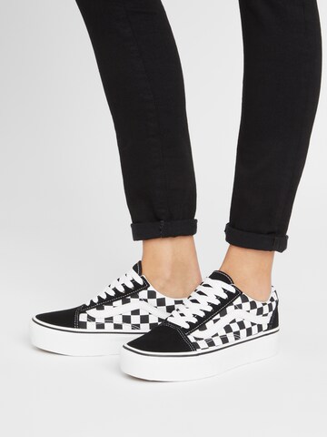 Sneaker bassa 'Old Skool Platform' di VANS in nero: frontale