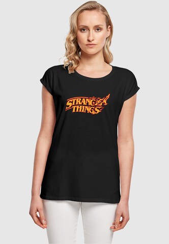 Maglietta ' Stranger Things ' di ABSOLUTE CULT in nero: frontale