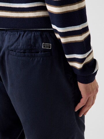 GUESS Regular Chino Pants 'Axel' in Blue