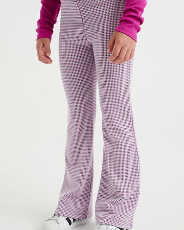 WE Fashion Flared Leggings in Pink: front