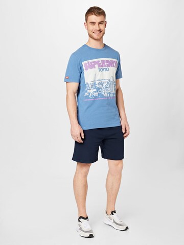 Superdry Shirt in Blauw