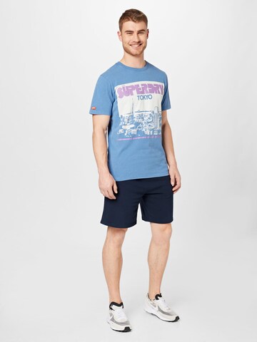 T-Shirt Superdry en bleu