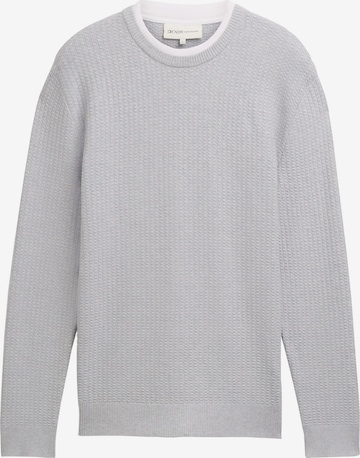 TOM TAILOR DENIM Pullover in Grau: Vorderseite