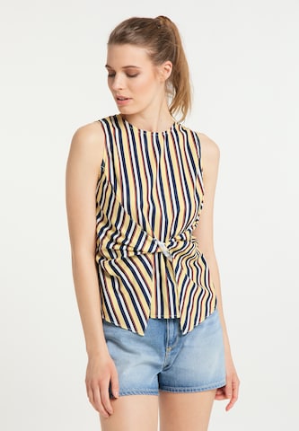 usha BLUE LABEL Top in Yellow: front