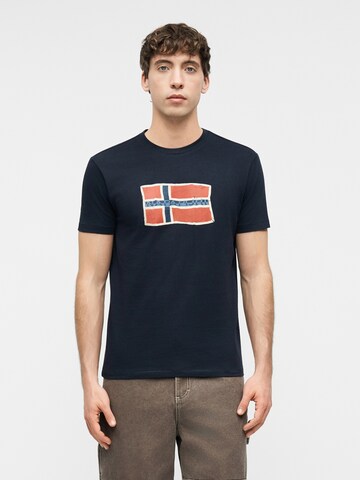 T-Shirt 'MAHSA' NAPAPIJRI en bleu : devant
