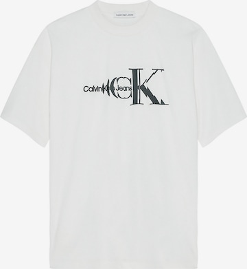 T-Shirt Calvin Klein Jeans en blanc : devant