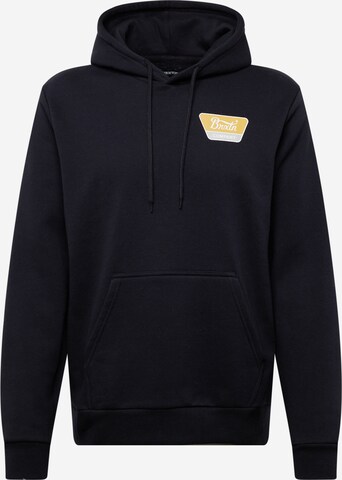 Brixton - Sweatshirt 'LINWOOD' em preto: frente